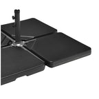 Base de Sombrilla 4 Piezas Rellenables 60 Litros