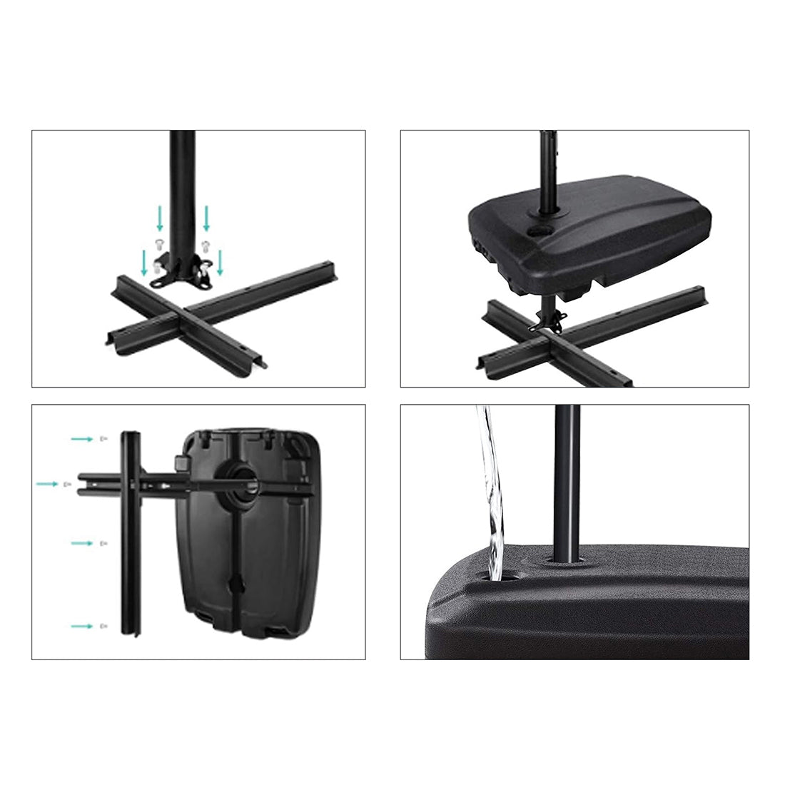 Base Sombrilla Rellenable 60 Litros