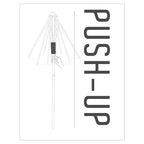 Sombrilla Inclinable Push UP Resistente UV 300x220 cm Topo