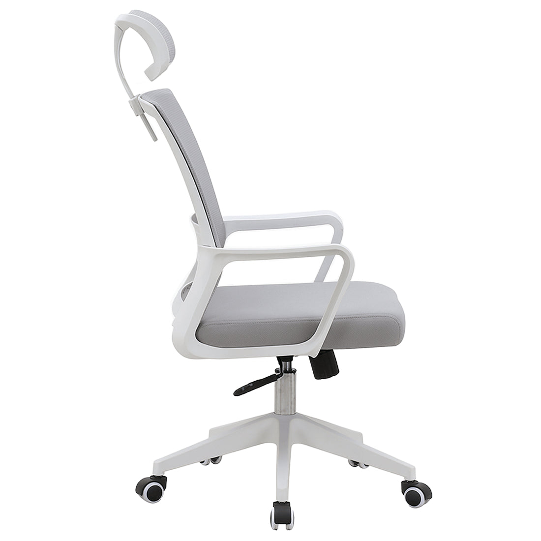 Silla de Oficina 111/120x61 cm Blanco-Gris