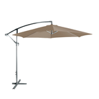 Sombrilla 3M con Base y Forro Anti UV Topo