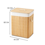 Cesto para la Colada de Bambú Plegable 40x30x60 cm