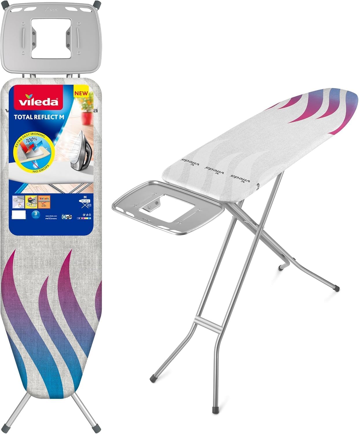 Tabla de Planchar Vileda Total Reflect M 120x38 cm