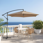 Sombrilla 3M con Base y Forro Anti UV Topo