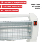 Calefactor Eléctrico Halógeno con 3 Barras