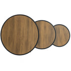 Set 3 Mesas Auxiliares Nido Marrón