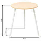 Mesa Auxiliar Redonda 39 cm Natural