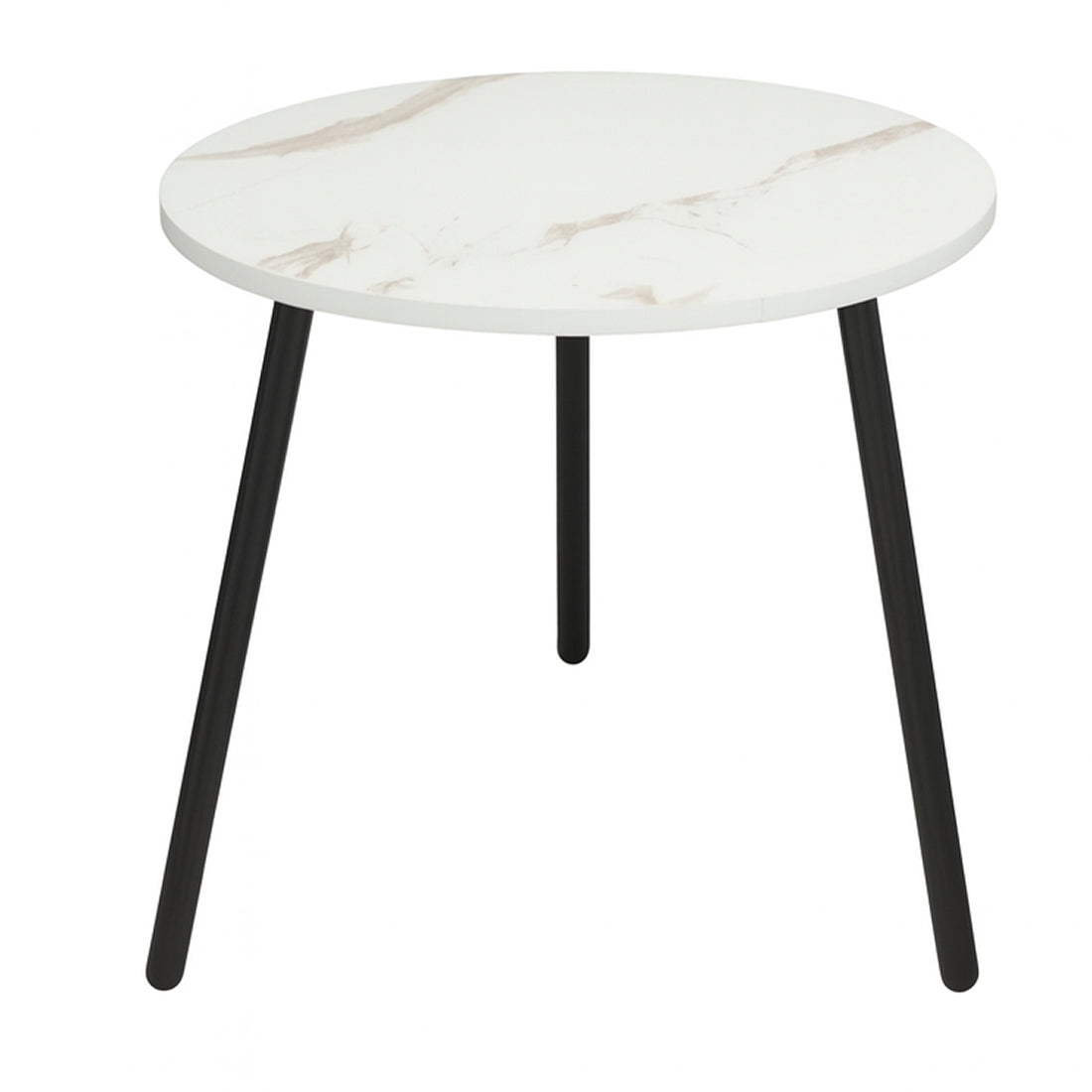 Mesa Auxiliar Redonda 39 cm Marmoleado