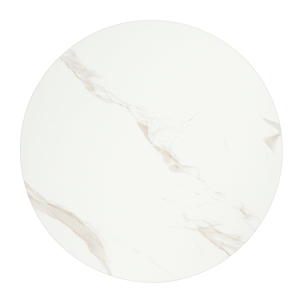 Mesa Auxiliar Redonda 39 cm Marmoleado