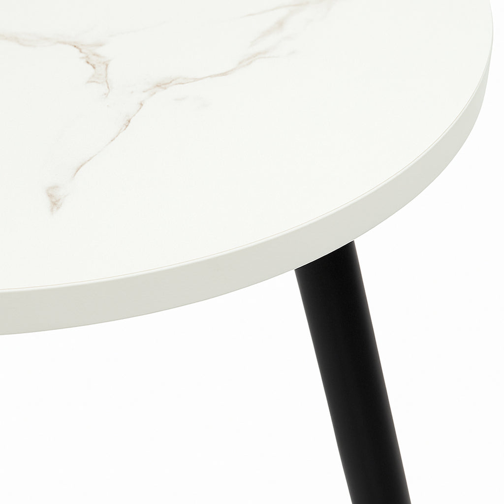 Mesa Auxiliar Redonda 39 cm Marmoleado