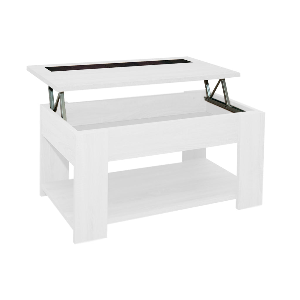 Mesa de Centro Elevable Agueda Blanco 46x90x50 cm