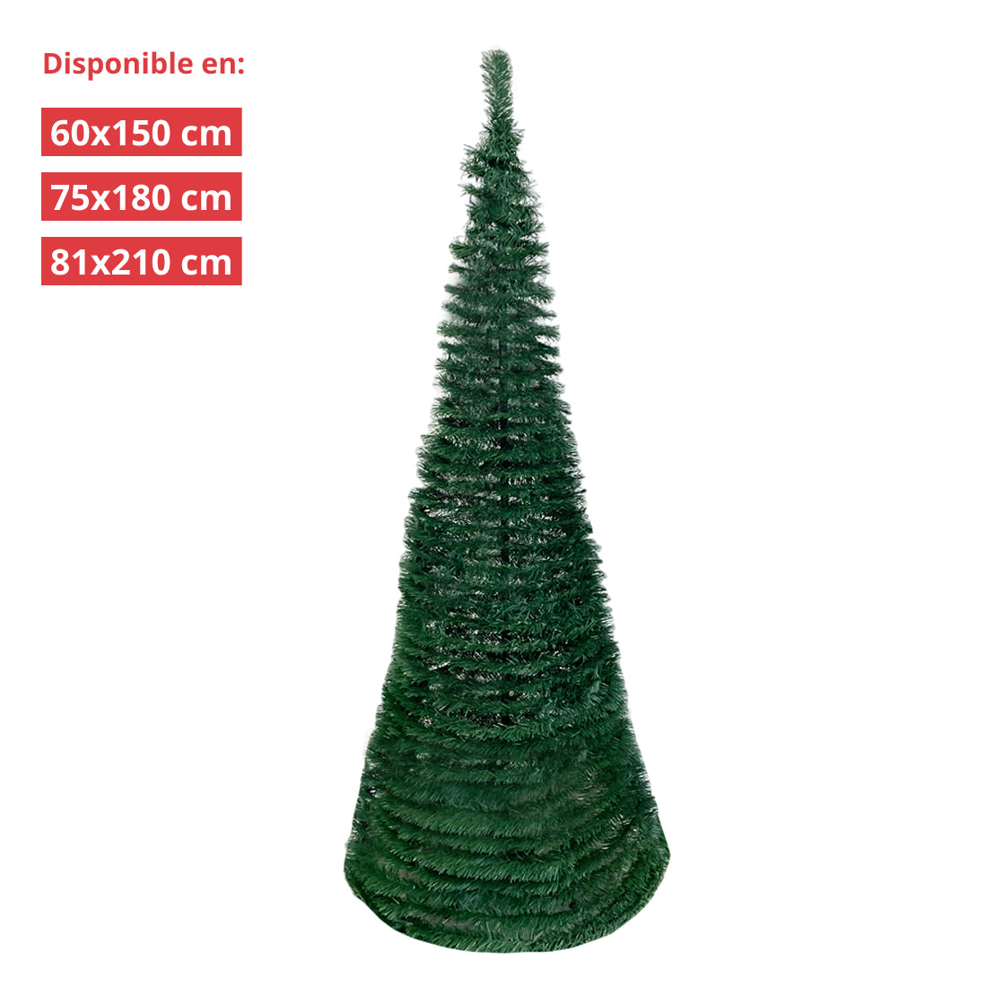 Árbol de Navidad Plegable en Cono