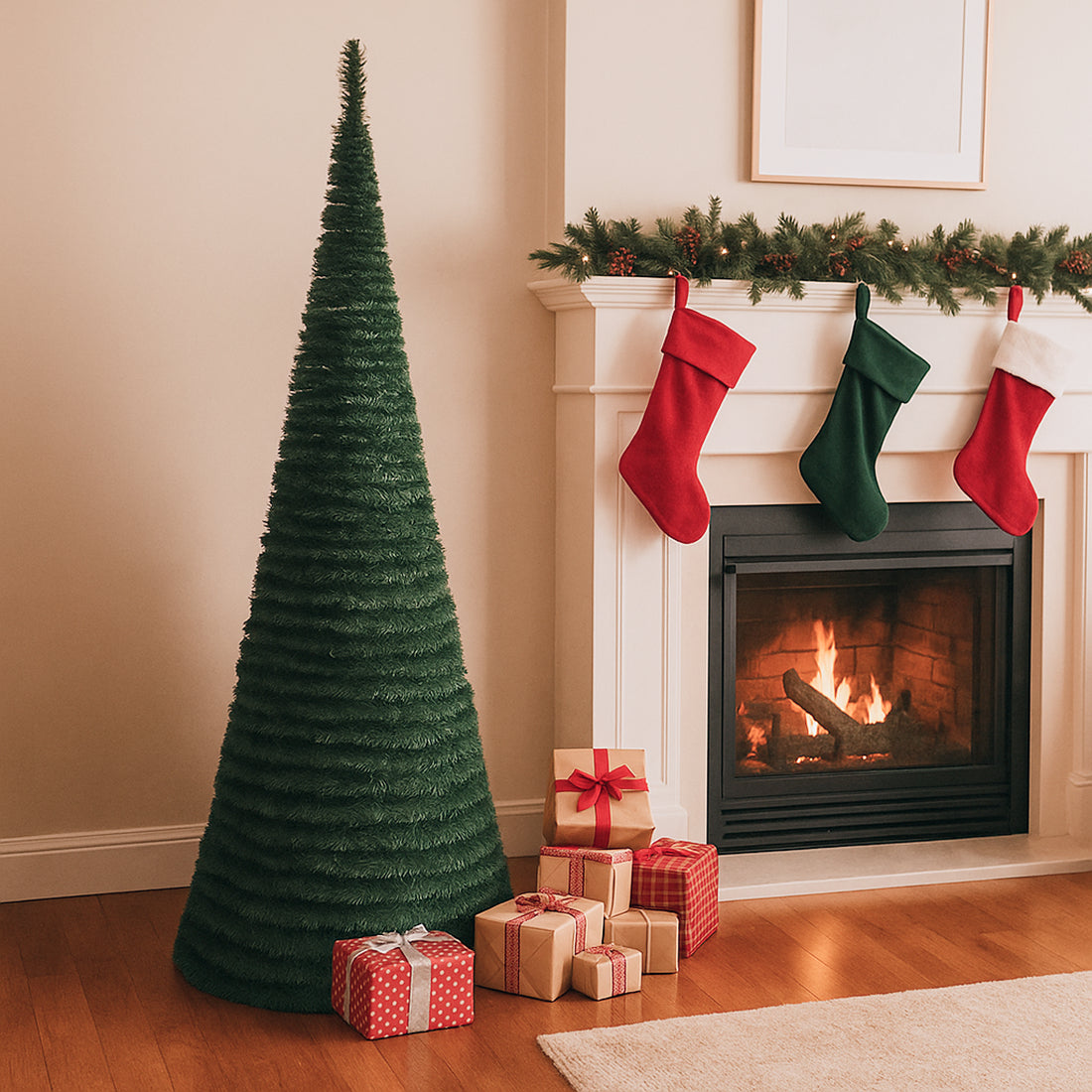 Árbol de Navidad Plegable en Cono