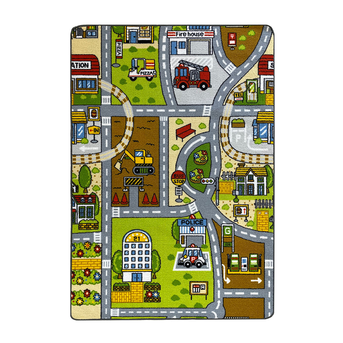 Alfombra Infantil Ciudad Carretera, Modelo B