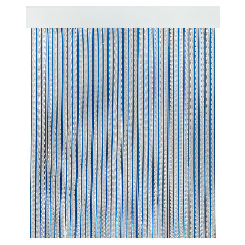 Cortina Mosquitera PVC para Puerta Azul