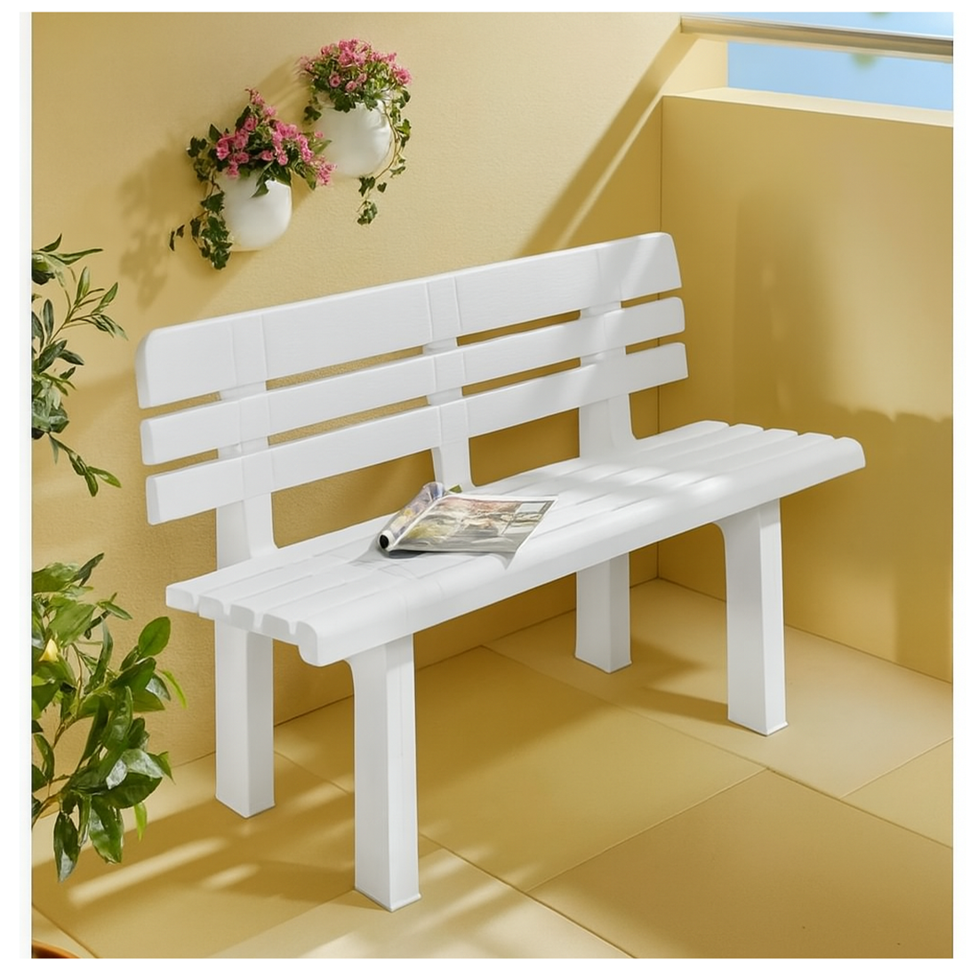 Banco de Plástico 110x52x71 cm