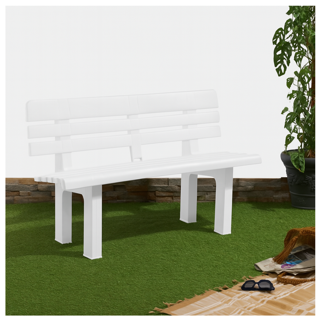 Banco de Plástico 110x52x71 cm