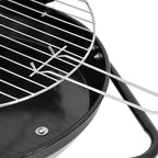 Barbacoa de Carbón con Ruedas y Parrilla Redonda de 42 cm