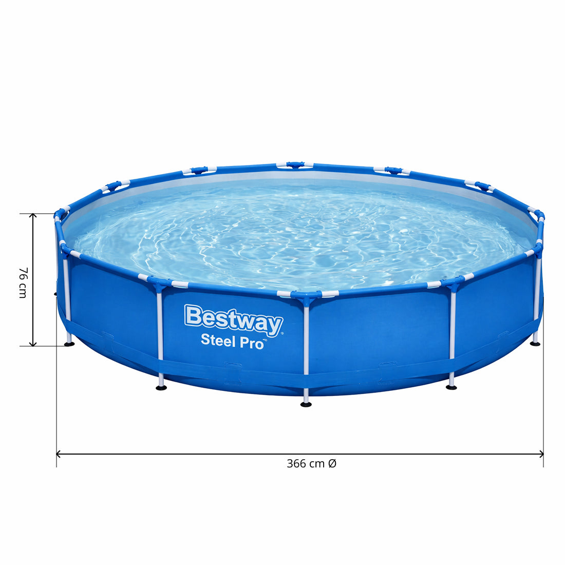 Piscina Bestway Steel Pro 56681, 366x76 cm