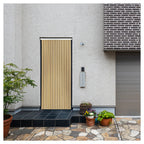 Cortina Mosquitera PVC para Puerta Beige/Marrón