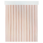 Cortina Mosquitera PVC para Puerta Blanco/Caramelo