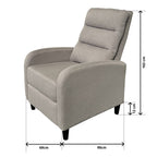 Butaca Reclinable Manual Arya Beige