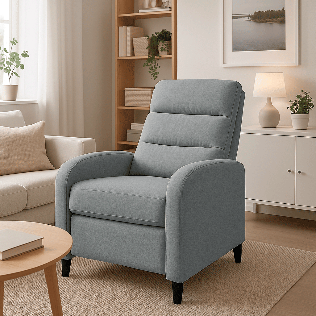 Butaca Reclinable Manual Arya Gris
