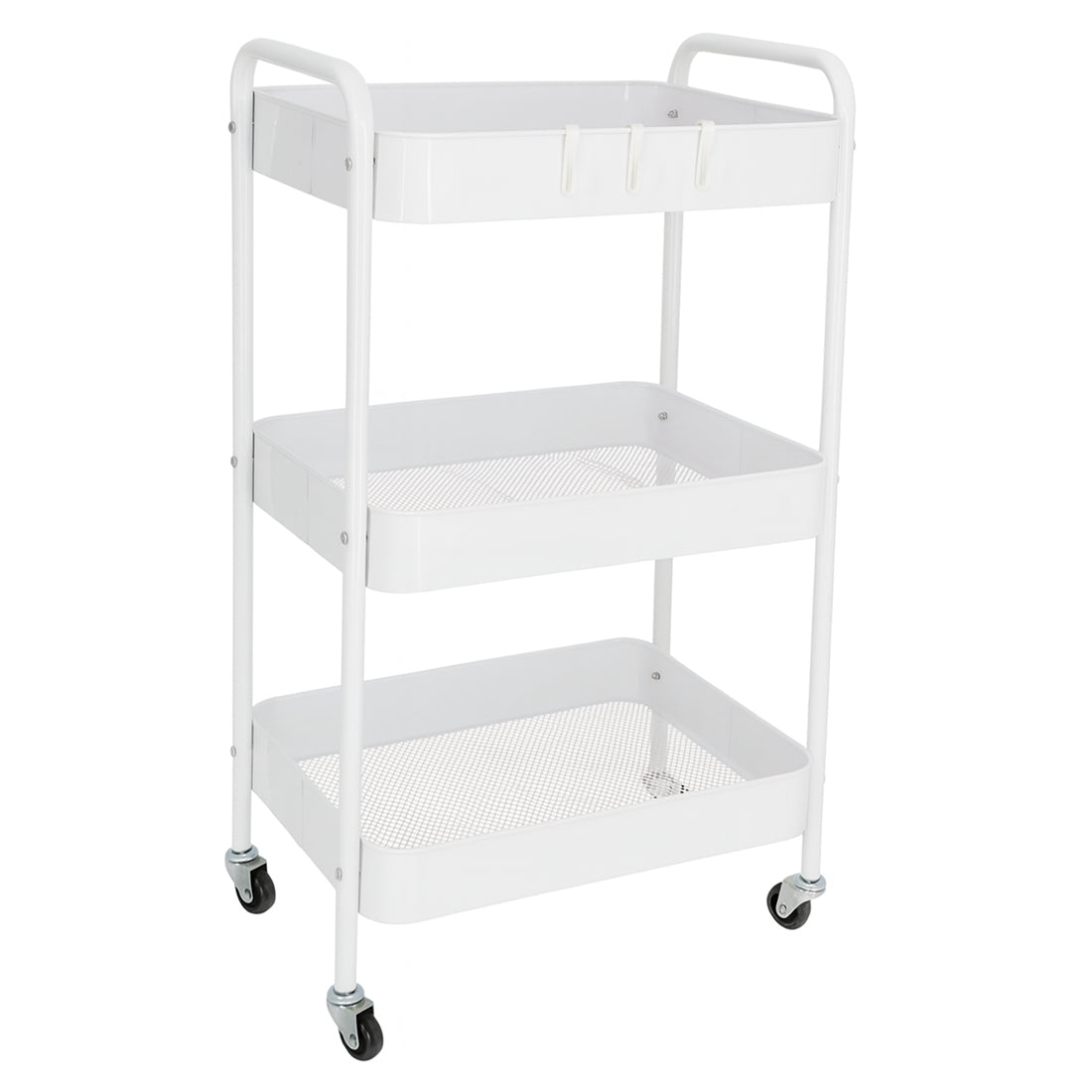 Camarera Auxiliar para Almacenamiento 3 Niveles Blanca