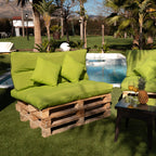 Cojines Desenfundables para Palets Pistacho