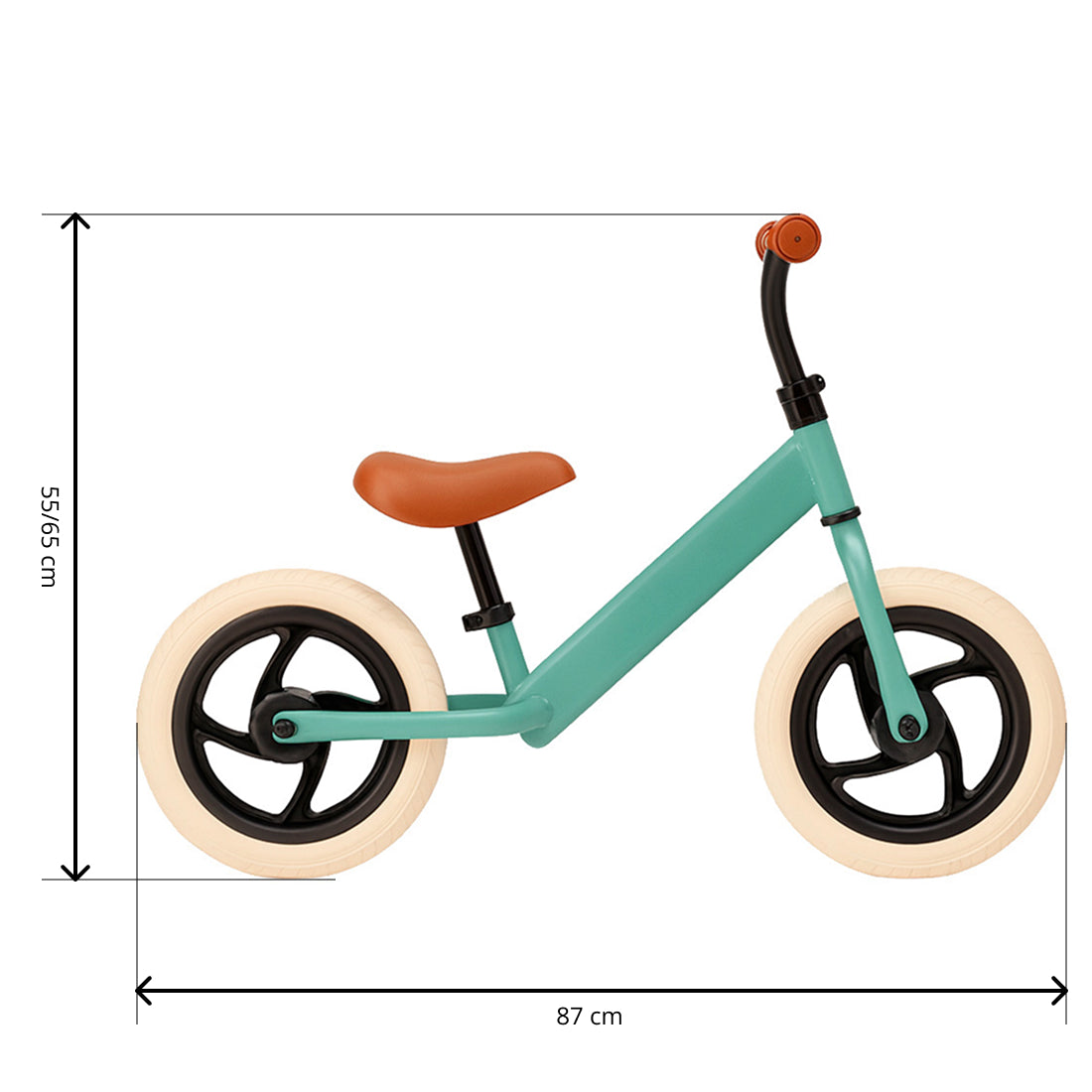 Bicicleta de Equilibrio Infantil sin Pedales Verde