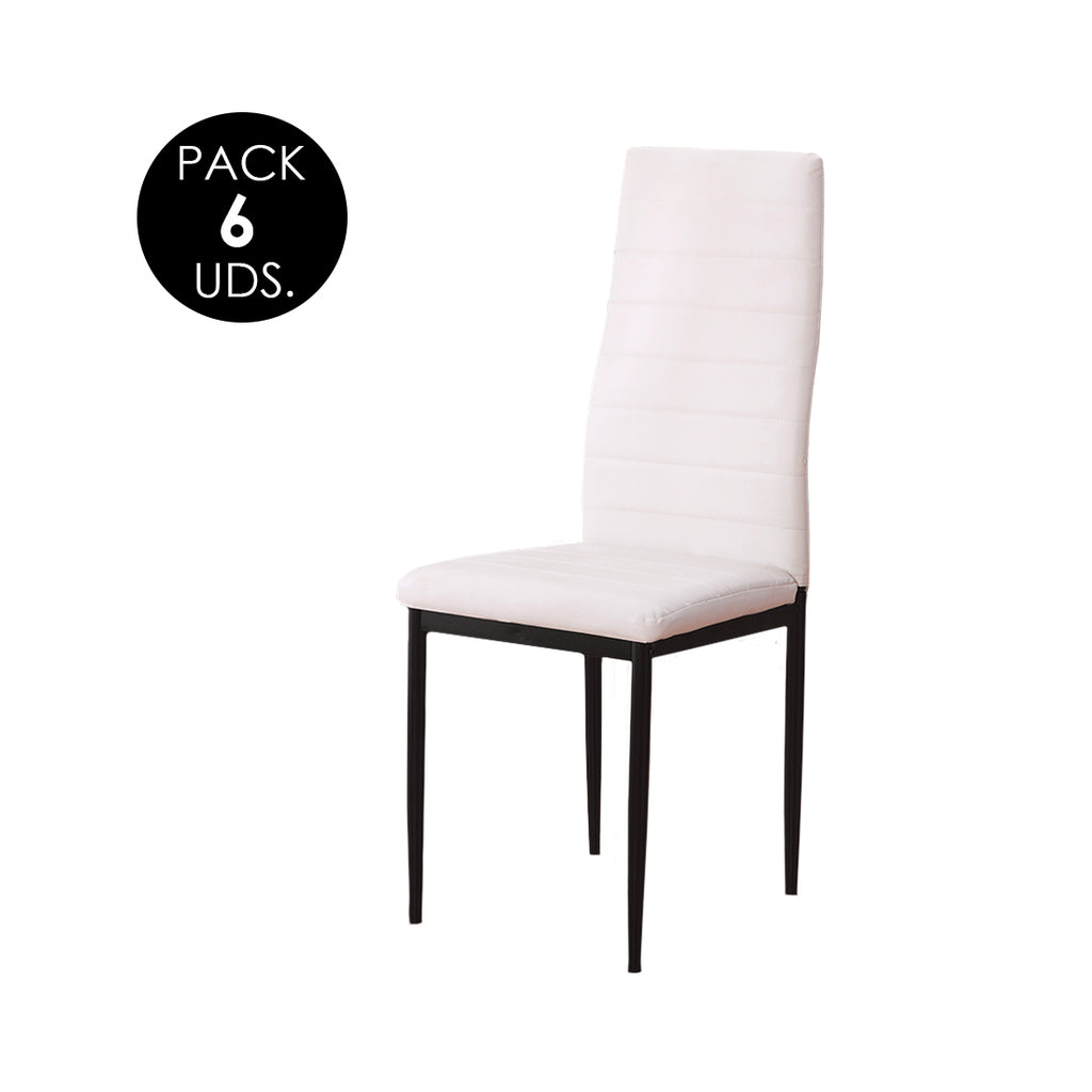 Sillas de Comedor Modernas y Confortables, Emi Blanco