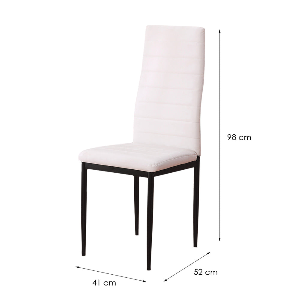Sillas de Comedor Modernas y Confortables, Emi Blanco