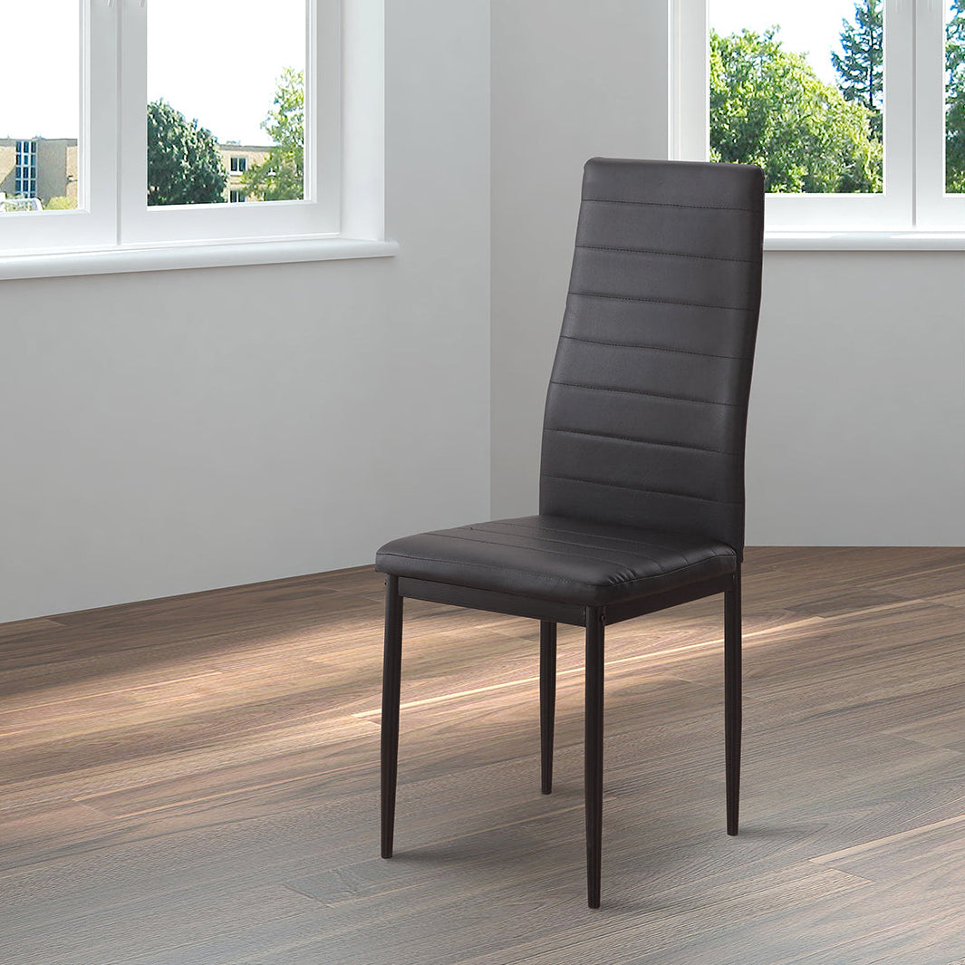 Sillas de Comedor Modernas y Confortables, Emi Negro