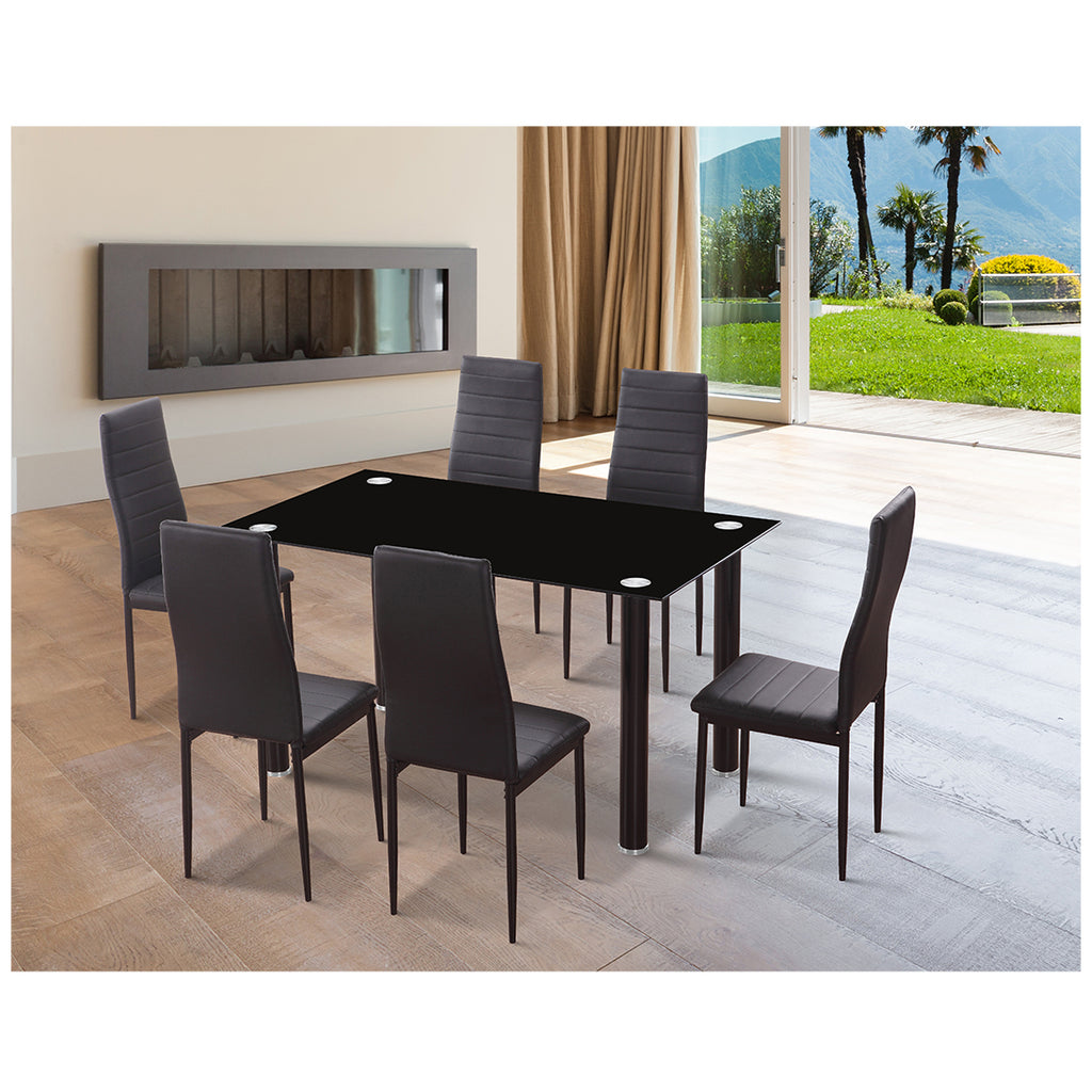 Sillas de Comedor Modernas y Confortables, Emi Negro