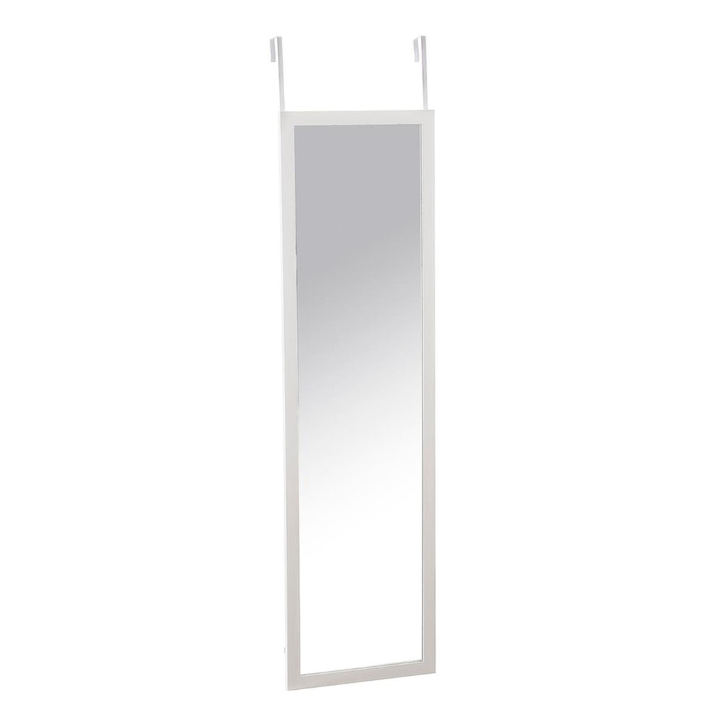 Espejo Colgante de Puerta Rectangular 120×30 cm Blanco