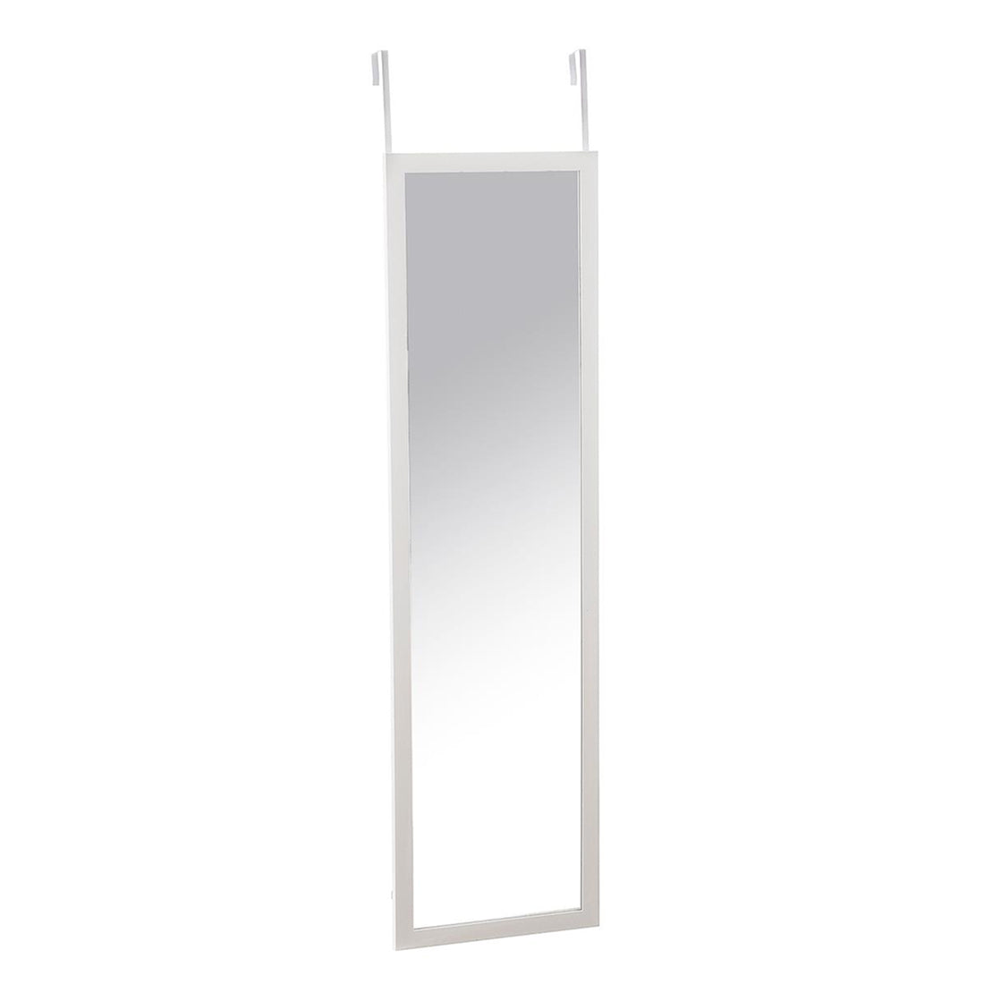 Espejo Colgante de Puerta Rectangular 120×30 cm Blanco