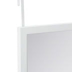 Espejo Colgante de Puerta Rectangular 120×30 cm Blanco