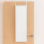 Espejo Colgante de Puerta Rectangular 120×30 cm Blanco