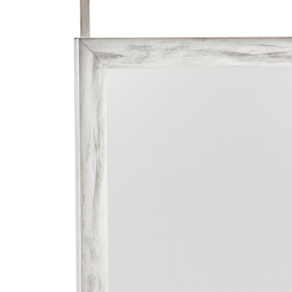 Espejo Colgante de Puerta Rectangular 120×30 cm Gris