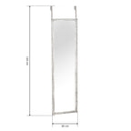 Espejo Colgante de Puerta Rectangular 120×30 cm Gris