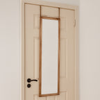 Espejo Colgante de Puerta Rectangular 120×30 cm Marrón