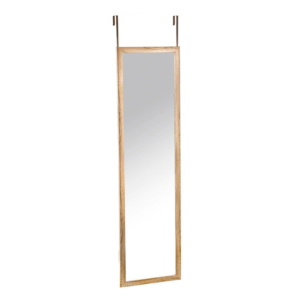 Espejo Colgante de Puerta Rectangular 120×30 cm Natural