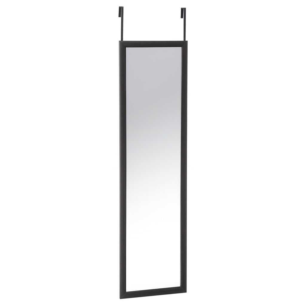 Espejo Colgante de Puerta Rectangular 120×30 cm Negro