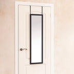Espejo Colgante de Puerta Rectangular 120×30 cm Negro