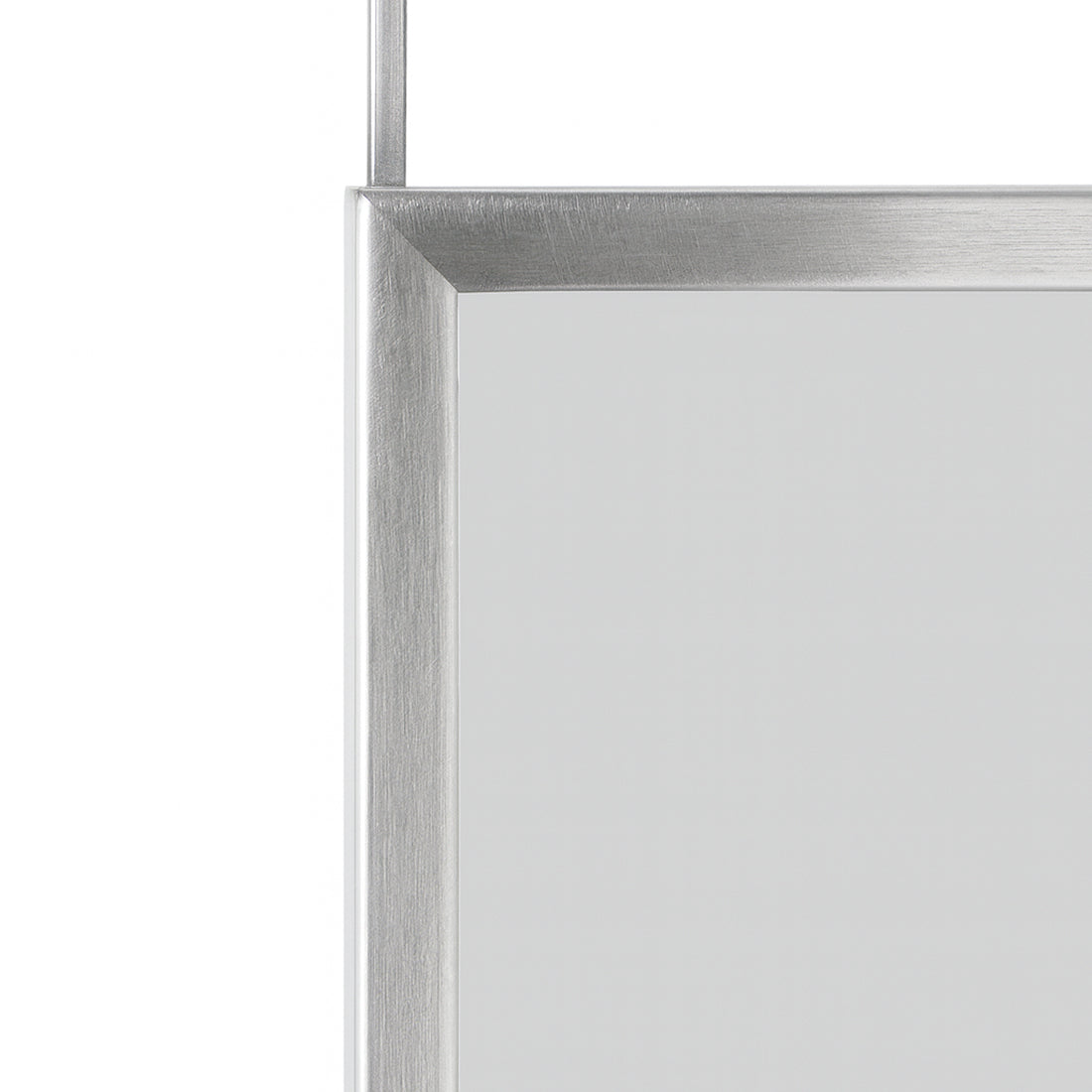 Espejo Colgante de Puerta Rectangular 120×30 cm Plateado