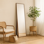 Espejo de Pie de Madera Bali, Nogal 40x150x2,9 cm