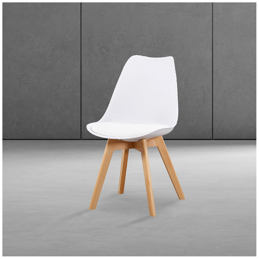 Sillas de Comedor Modernas y Confortables, Fina Blanco