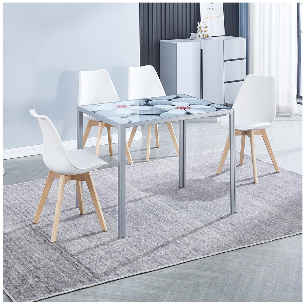 Sillas de Comedor Modernas y Confortables, Fina Blanco