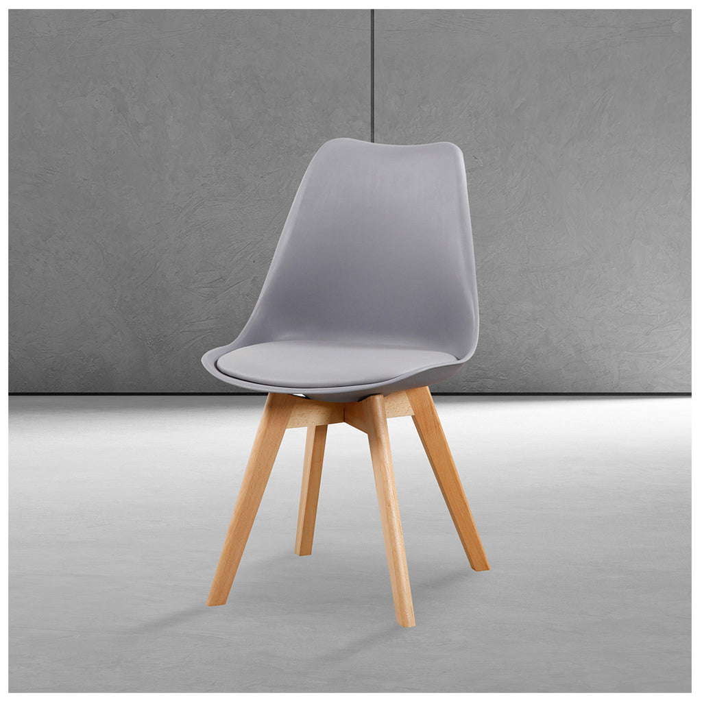 Sillas de Comedor Modernas y Confortables, Fina Gris