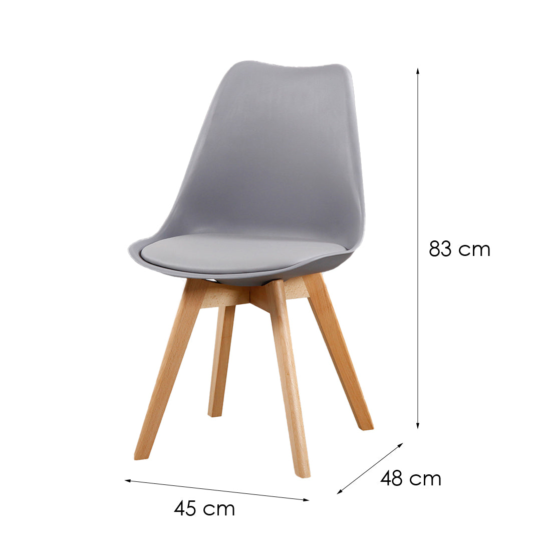 Sillas de Comedor Modernas y Confortables, Fina Blanco